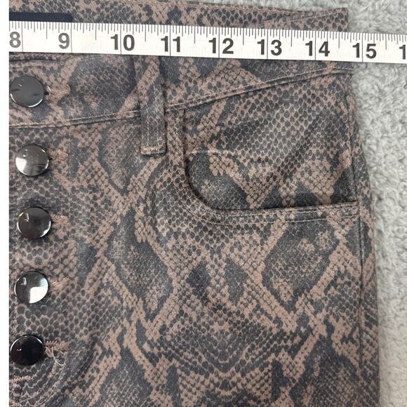 J Brand Women’s Lillie Coated Boa Patterned Cigarette Pants Size 29 Mobwife - Picture 5 of 13